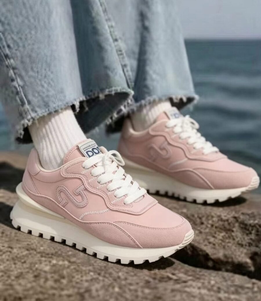 Women Soft Pink Suede Sneakers – Everyday Chic & Comfort - Image 13