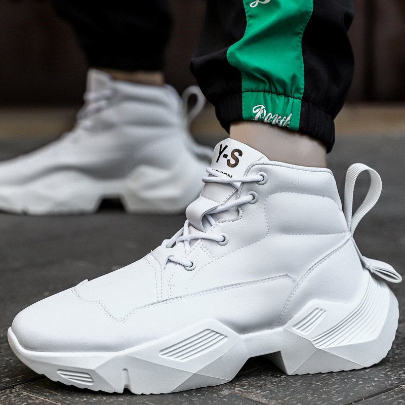 Solid Color Platform Height-enhancing Sneakers - Image 3