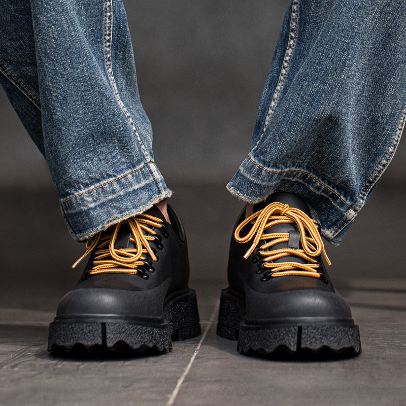Vintage British Style Outdoor Oxfords Black - Image 3