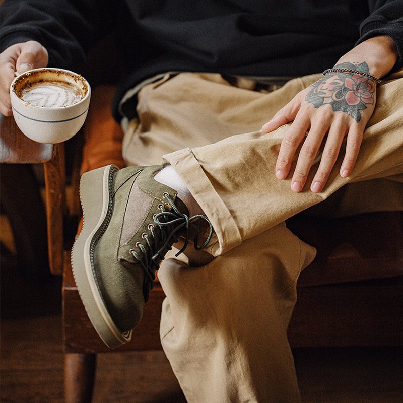 Vintage Outdoor Casual Shoes Army Green - Image 4
