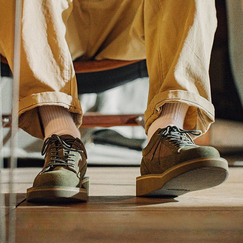 Vintage Outdoor Casual Shoes Army Green - Image 3