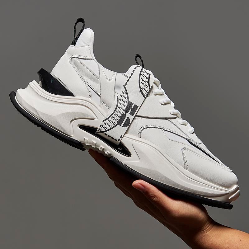 Vintage Panelled Sneakers White - Image 3