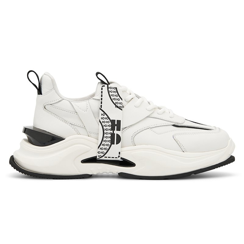 Vintage Panelled Sneakers White - Image 4