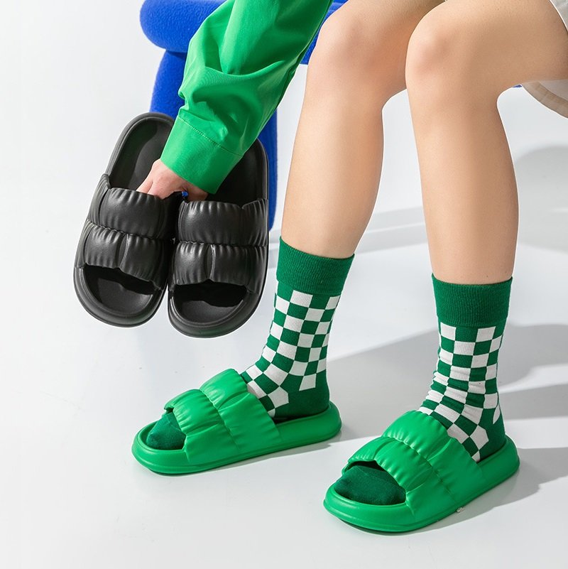 Women Candy EVA Sole Slippers Green - Image 3