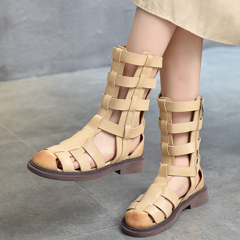 Women Cutout High-top Sandals - Image 3