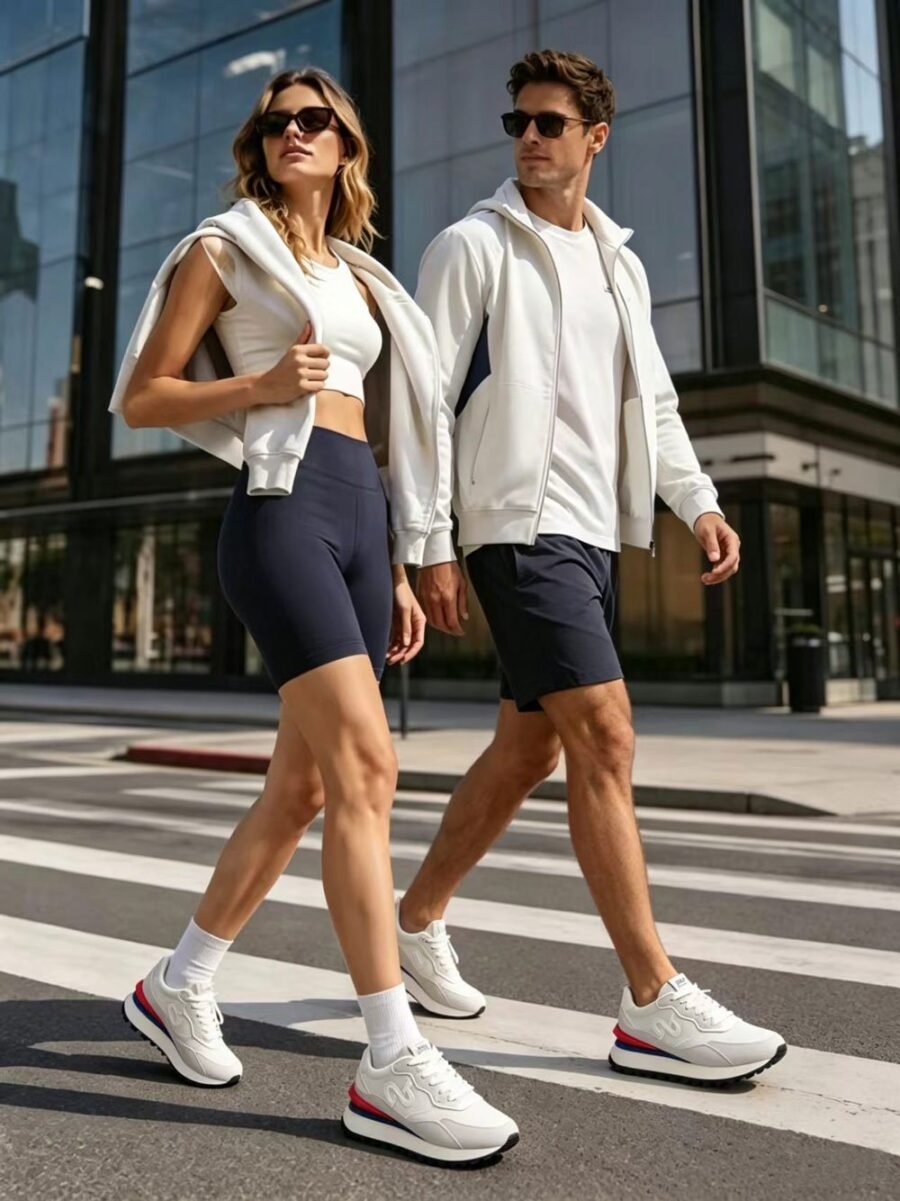 Women Everyday White Suede Sneakers – Stylish, Clean & Comfortable - Image 13