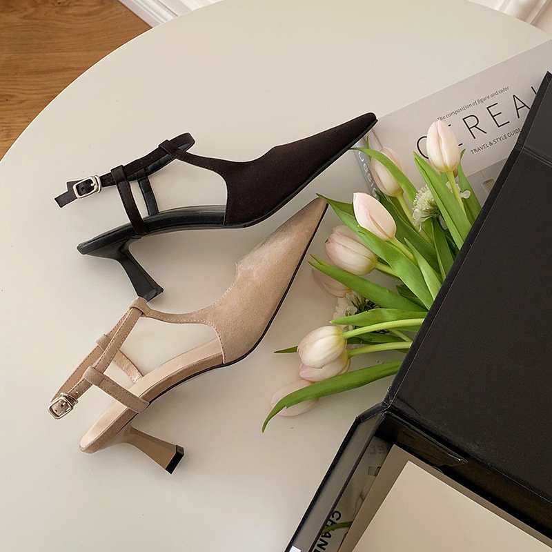 Women Frosted Temperament High Heels - Image 5