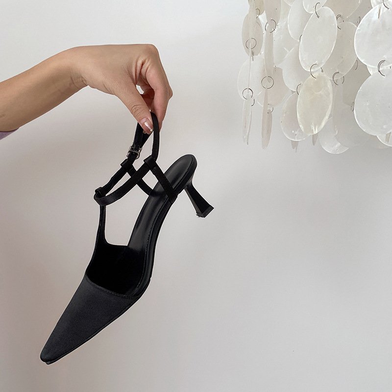 Women Frosted Temperament High Heels - Image 4