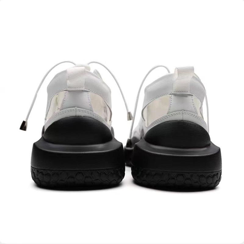 Women Lace-up Cutout Casual Shoes - Image 3