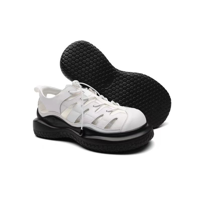 Women Lace-up Cutout Casual Shoes - Image 4