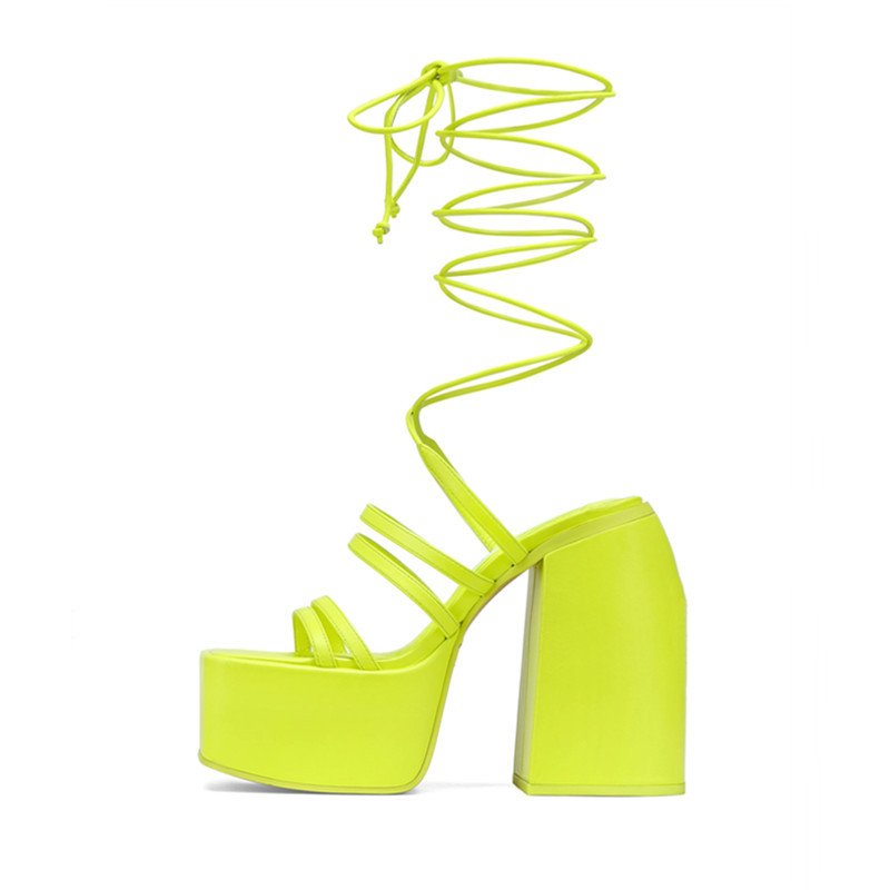 Women Lace-up High Heels - Image 6