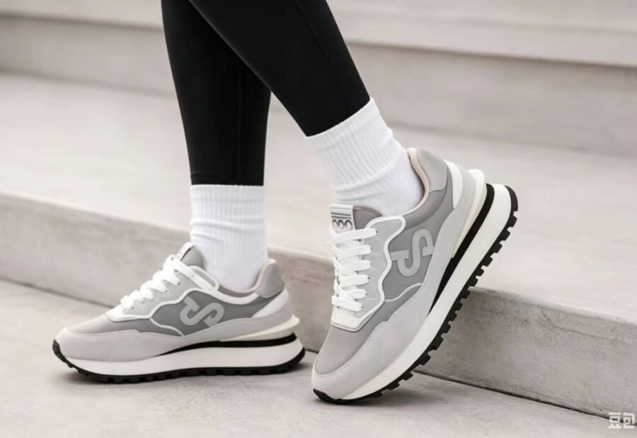 Women Minimal Grey Suede Sneakers – Effortless Everyday Style - Image 13