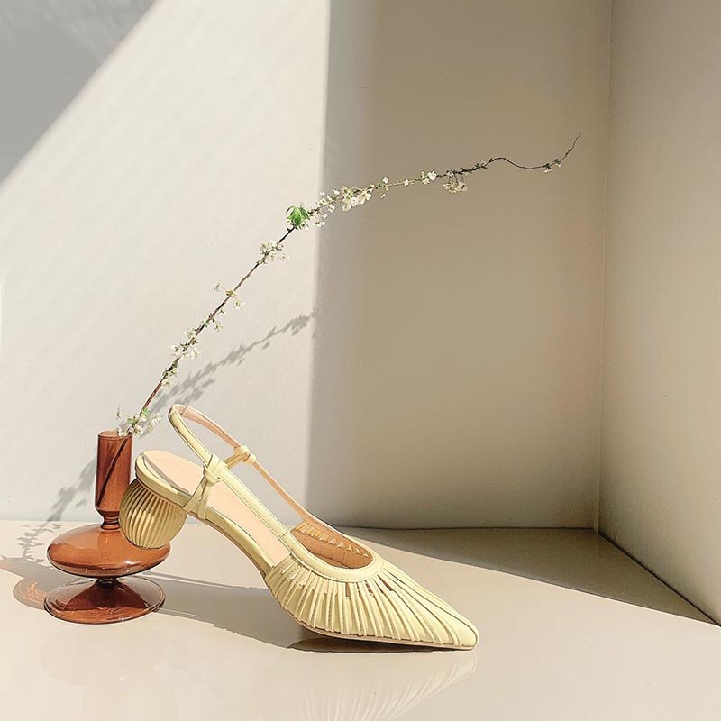Women Round Heel High Heels - Image 4