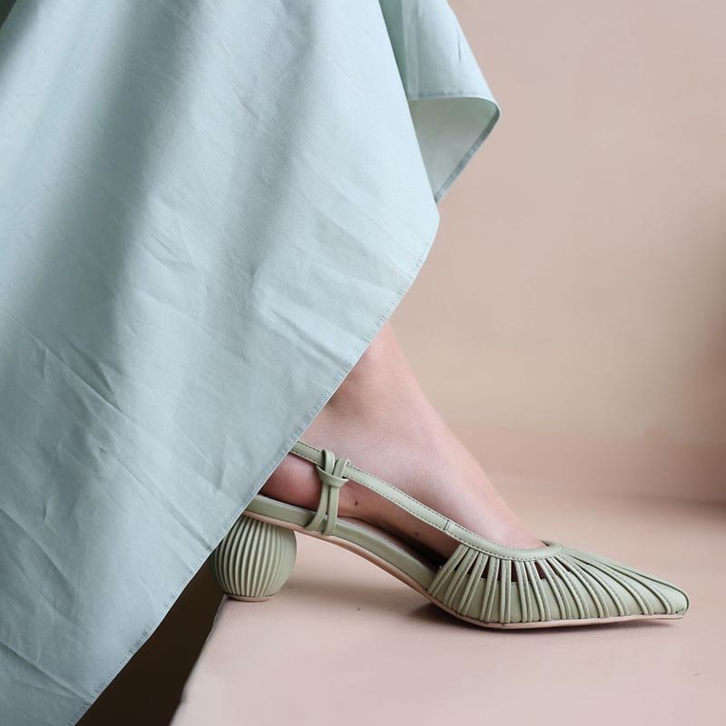 Women Round Heel High Heels - Image 3