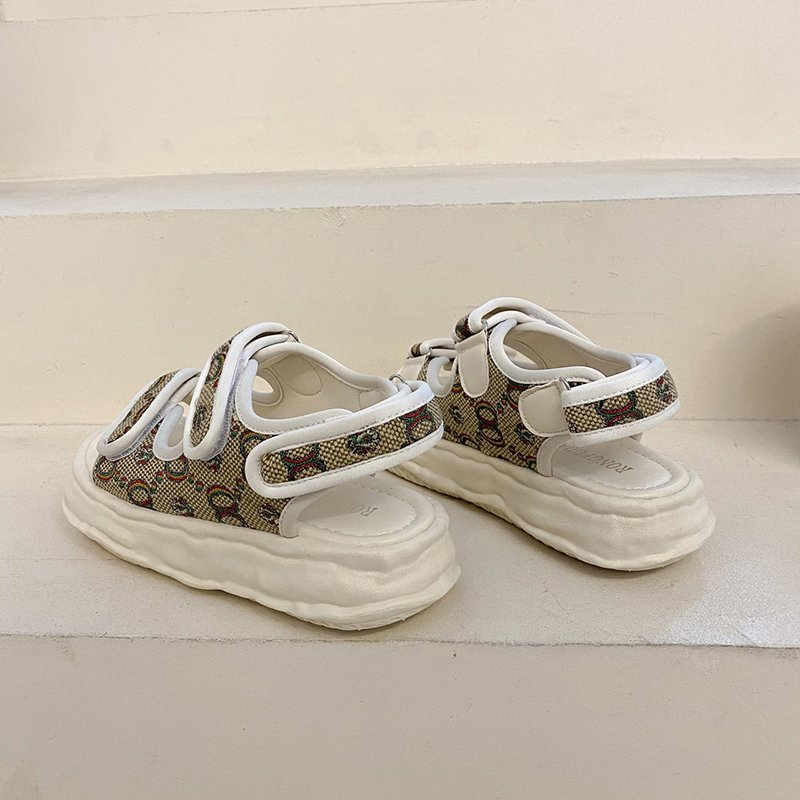 Women Velcro Platform Sandals - Image 5