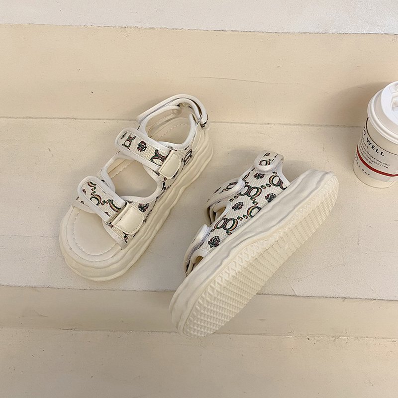Women Velcro Platform Sandals - Image 4