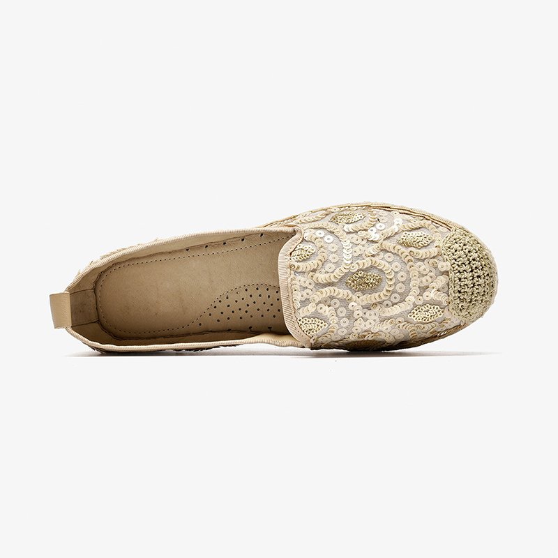 Women Sequin Shallow Fisherman Shoes - Image 4