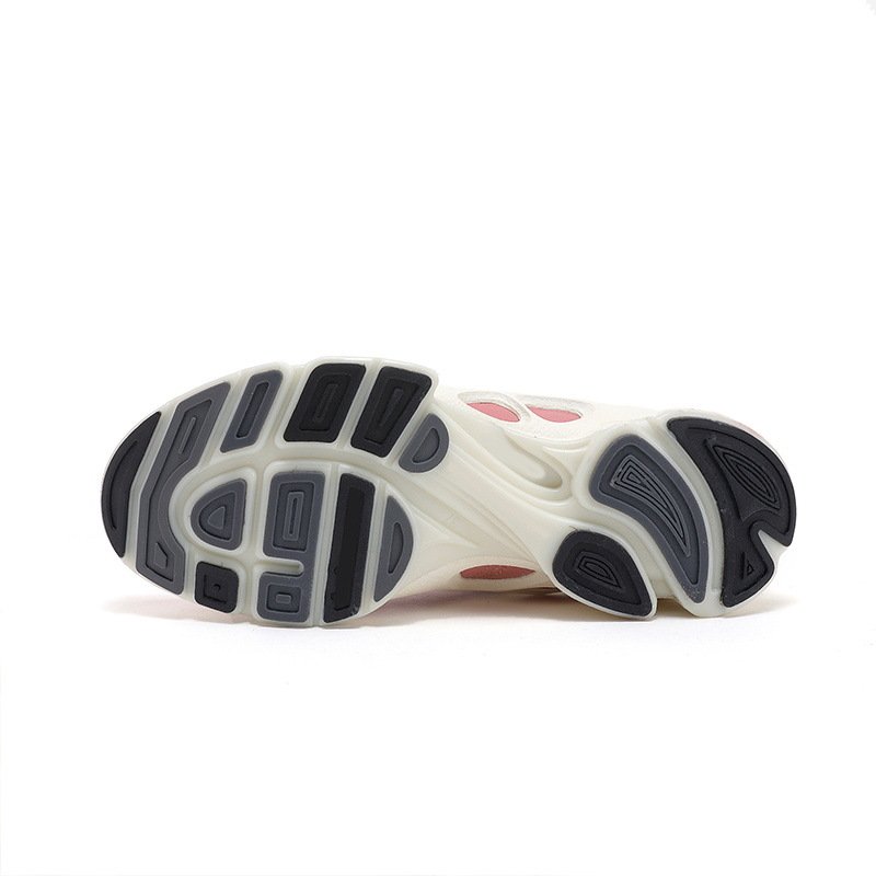 Women Stitching Hollow Sneakers Pink - Image 5