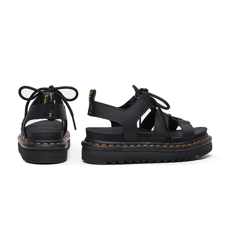 Women Strappy Platform Sandals Black - Image 5