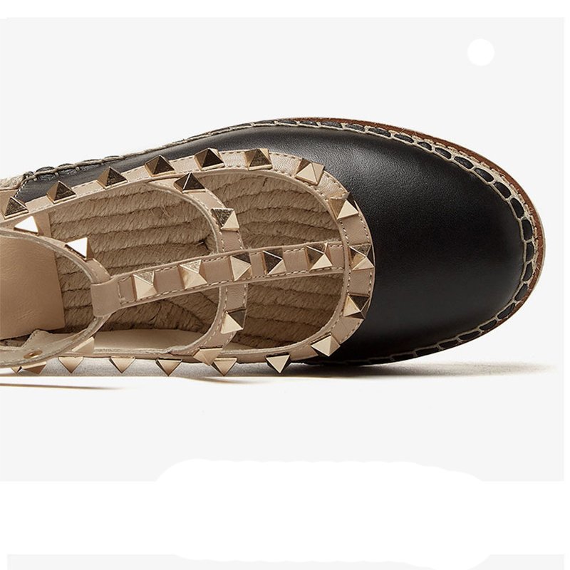 Women Wedge Stud Fisherman Shoes - Image 5