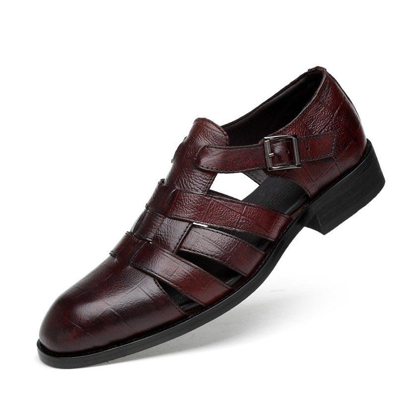 Wrapped Toe Buckle Cutout Sandals - Image 3