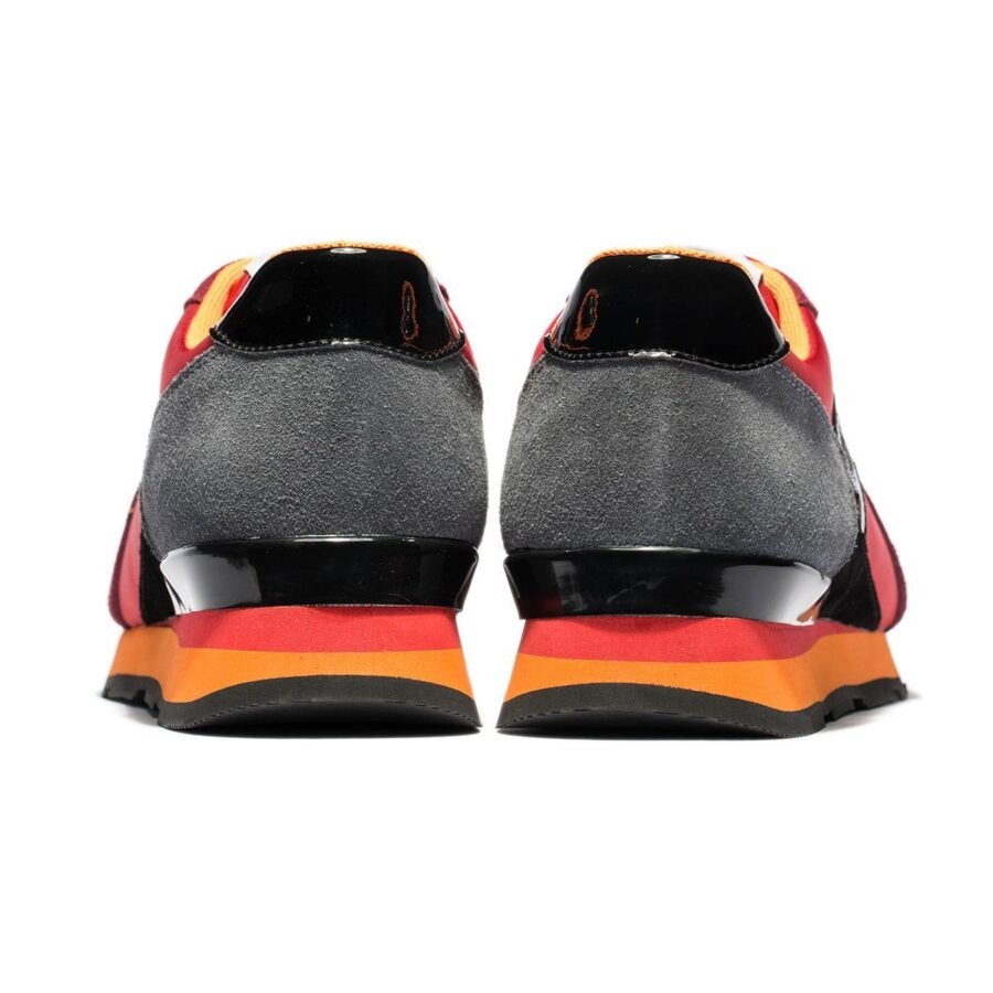 Lace-Up Suede Sneakers Red - Image 4