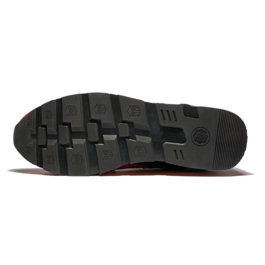 Lace-Up Suede Sneakers Red - Image 6