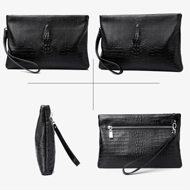 Leather Clutch for Men Organizer Wrist Bag - Image 7